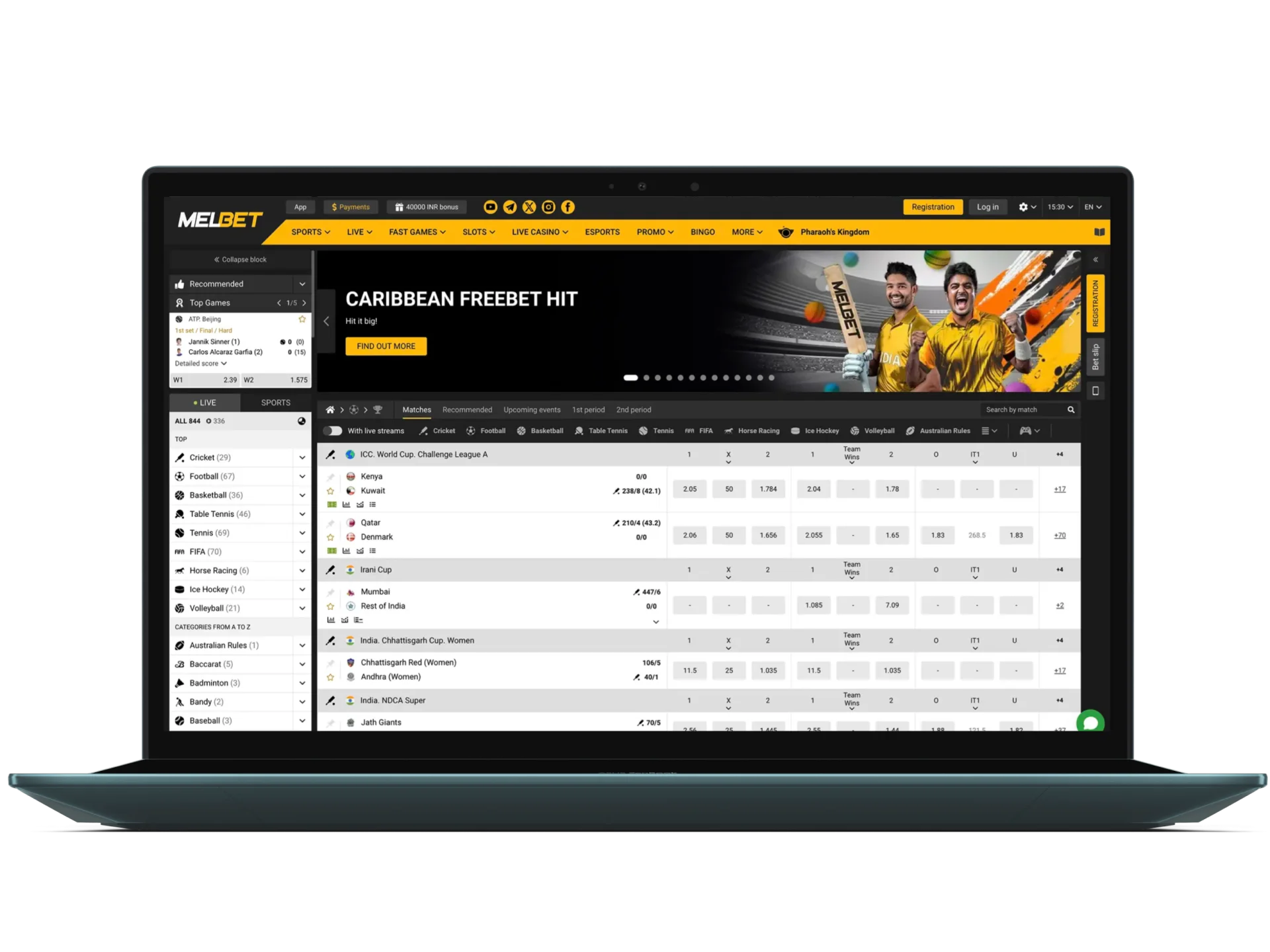 Open the Melbet website's main page and find the app download link there.